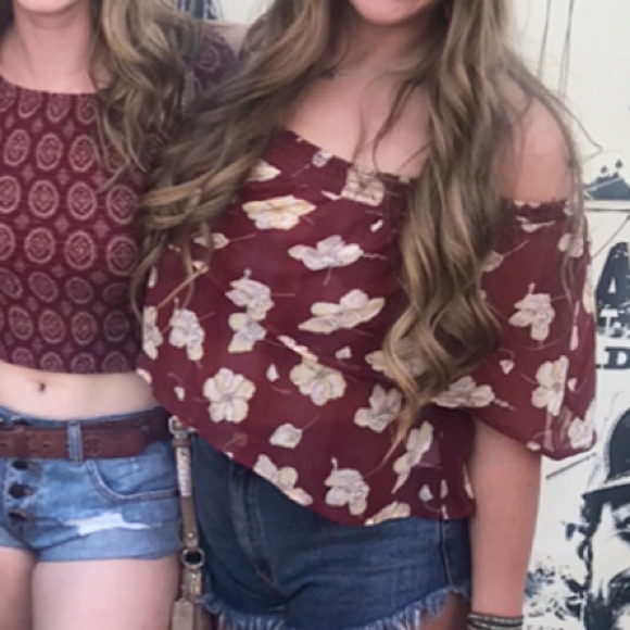 NWT Flynn Skye Athens Top in Sheer Garnet - Picture 6 of 6